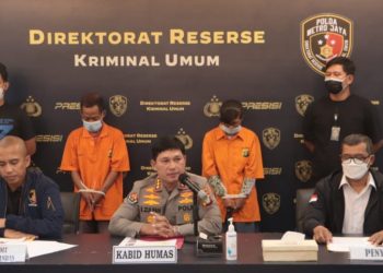 Ditreskrimum Polda Metro Jaya  Berhasil Menangkap Para Pelaku Kasus Pencurian dengan Pemberatan Terhadap Selebgram Dara Arafah.