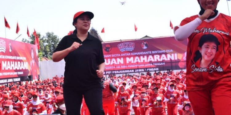 Ketua DPR RI Menghadiri Final Lomba Senam Cinta Tanah Air