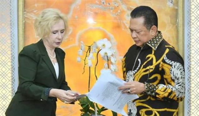 Bambang Soesatyo Menyambut Baik Keinginan Ketua Dewan Federasi Majelis Federal Rusia H.E Mrs. V.I. Matvienko untuk Bertemu Dirinya Secara Resmi Selaku Pimpinan MPR