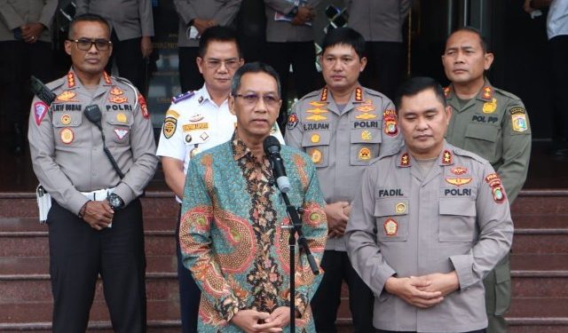 Kapolda Metro Jaya Menerima Kunjungan  Penjabat Gubernur DKI Jakarta Drs. Heru Budi Hartono M.M