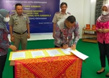 PD Pasar Surya Kota Surabaya Melakukan MoU dengan Badan Pertanahan Nasional
