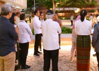 Presiden Joko Widodo Meninjau   Tempat yang akan Dipergunakan  Konferensi Tingkat Tinggi ASEAN ke-42 di Kabupaten Manggarai Barat