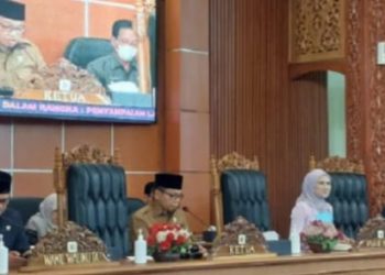 Rapat Paripurna Penyampaian LKPJ Depok Tahu 2022.