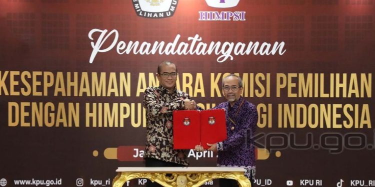 Komisi Pemilihan Umum, Resmi Menjalin kerja Sama Dengan Himpunan Psikologi Indonesia (Himpsi)