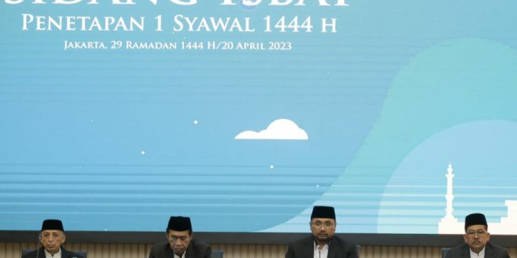 Pemerintah Menetapkan 1 Syawal 1444 Jatuh pada Hari Sabtu, 22 April 2023