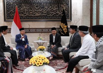 Wapres Beserta Ibu Hj. Wury Ma’ruf Amin Melaksanakan Salat Idulfitri di Masjid Istiqlal