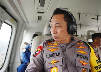 Kapolri Meninjau Langsung Arus Balik Lebaran, Dari Udara Mengunakan Helikopter