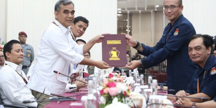 Partai Gerakan Indonesia Raya Mendaftarkan Bacalon Anggota DPR RI