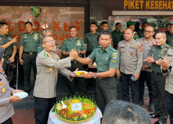 Hari Bhayangkara ke-77, Biddokkes Polda Metro Terima Kunjungan Kesdam Jaya