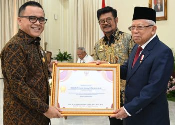 Wakil Presiden K.H Ma’ruf Amin,&nbsp;Menyampaikan Penghargaan Yang Diinisiasi Oleh Kementerian Pertanian&nbsp; Merupakan Apresiasi Atas Dedikasi dan Kerja Keras Dalam Sektor Pertanian