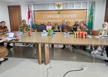 Program Sistem Pemantauan Pengadilan Terintegrasi, Ketua PN Jakpus Hadiri Peluncuran Aplikasi ‘SATU JARI’