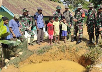 Ajarkan Budidaya Lele, Satgas Yonif 310/KK Undang Warga untuk Mentransfer Ilmu