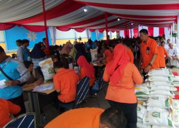 Presiden Joko Widodo (Jokowi) Meninjau Langsung Persediaan Beras di Gudang Bulog Dramaga Bogor