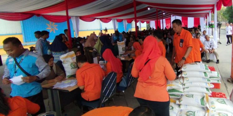 Presiden Joko Widodo (Jokowi) Meninjau Langsung Persediaan Beras di Gudang Bulog Dramaga Bogor