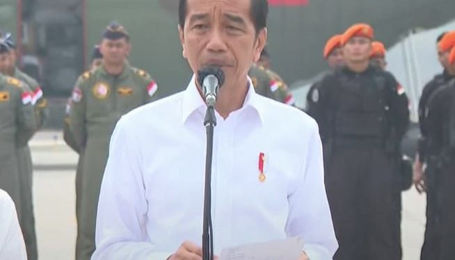 Presiden RI Joko Widodo (Jokowi) Melepas Pengiriman Bantuan Kemanusiaan Untuk Palestina