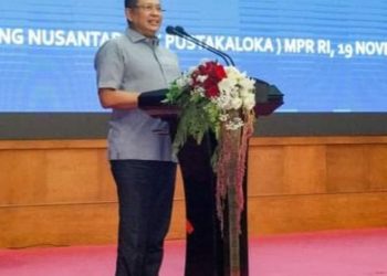 Sosialisasi Empat Pilar MPR RI Bersama Forum Komunikasi Putra Putri Angkatan Laut (FKPPAL), Ketua MPR RI Bamsoet Tekankan Pentingnya Netralitas TNI dalam Pemilu