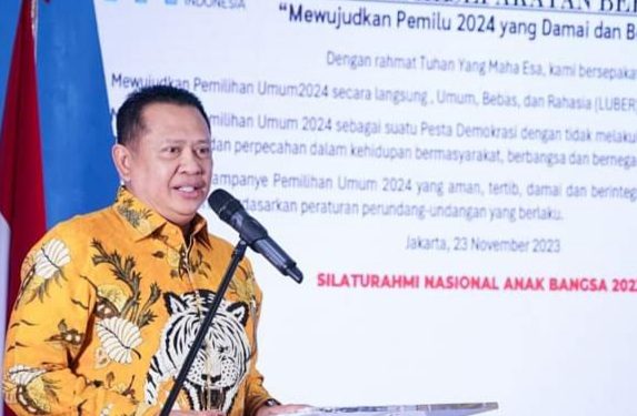 Hadiri Silaturahmi Nasional Anak Bangsa, Ketua MPR RI Bamsoet Ajak Wujudkan Pemilu yang Damai dan Bermartabat