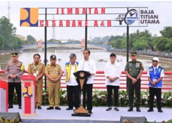 Presiden Jokowi Resmikan Tiga Jembatan Pengganti Jembatan Callender Hamilton di Provinsi Banten