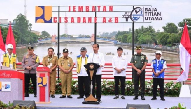 Presiden Jokowi Resmikan Tiga Jembatan Pengganti Jembatan Callender Hamilton di Provinsi Banten