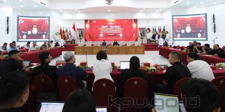 Rapat Finalisasi Debat Keempat: Tetapkan Tema, Lokasi Hingga Panelis dan Moderator