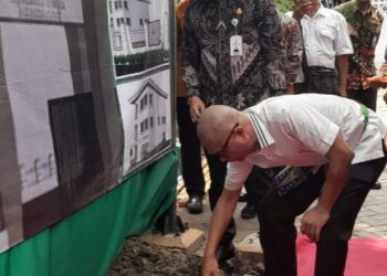 JAM Intel Letakan Batu Pertama Pembangunan Gedung KPN Kejari Jakpus