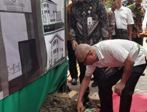 JAM Intel Letakan Batu Pertama Pembangunan Gedung KPN Kejari Jakpus