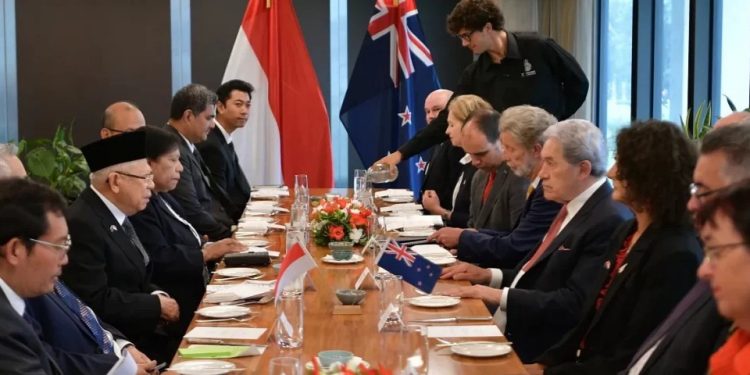 Bertemu Wakil PM Selandia Baru, Wapres Dorong Langkah Konkret Peningkatan Kerja Sama Bilateral Kedua Negara