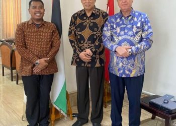 KUNJUNGAN KEHORMATAN KPD DUBES PALESTINA UNTUK INDONESIA.