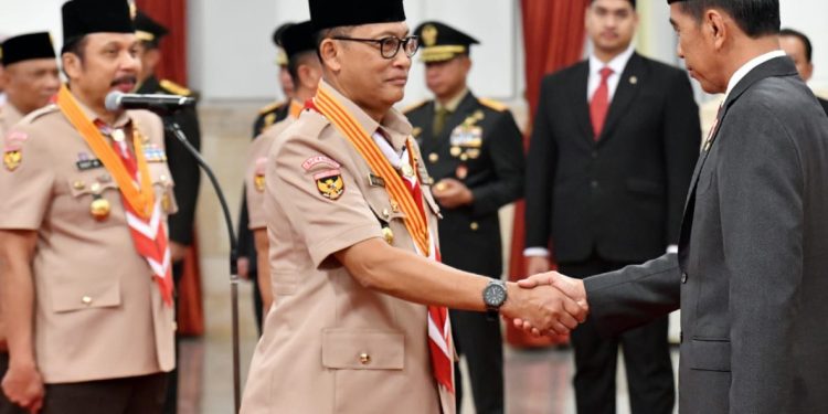 Presiden Kukuhkan Pengurus Kwarnas Pramuka 2023-2028