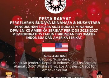 Peringati 75 Tahun Hubungan Indonesia-AS, DPP K3 Akan Kukuhkan DPW K3 USA di KJRI Los Angeles