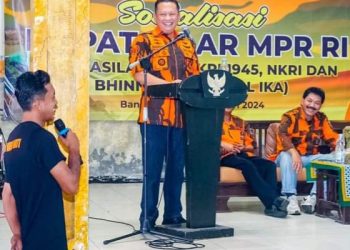 Temui Akar Rumput Pemuda Pancasila Banjarnegara, Ketua MPR RI Bamsoet Sosialisasi Empat Pilar MPR RI Ajak Kader Implementasikan Nilai Pancasila dalam Pemilu Damai