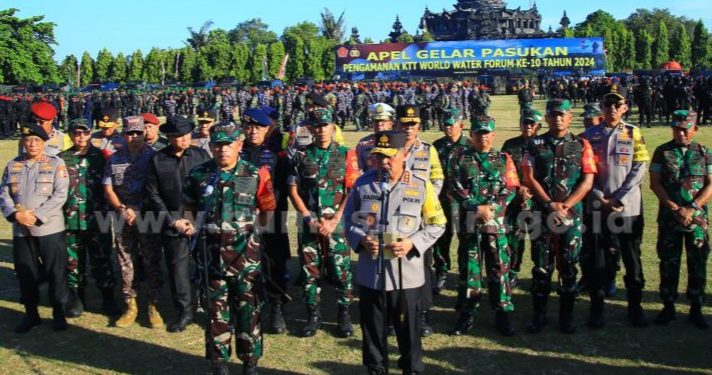 TNI-Polri Menyelenggarakan Apel Gelar Pasukan Operasi Puri Agung 2024 dalam Rangka Pengamanan WWF ke-10 di Bali