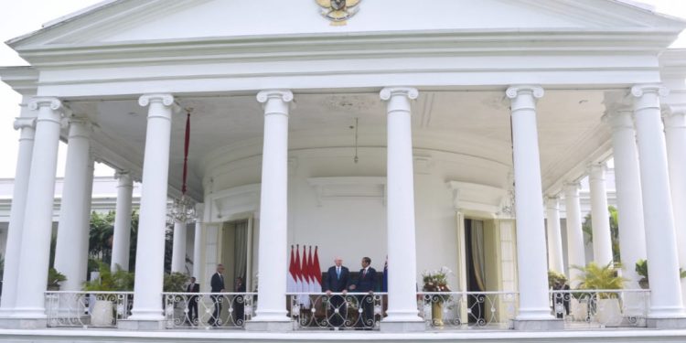 Presiden RI Joko Widodo (Jokowi) Menerima Kunjungan Gubernur Jenderal Australia David Hurley, di Istana Kepresidenan Bogor
