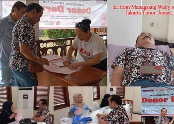 Cabup Jayapura, dr. Yohannis Manangsang, M.Kes, Ikuti Kegiatan Donor Darah bersama Yayasan 98 Peduli