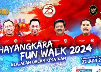 Polri Gelar Bhayangkara Fun Walk 2024: Berjalan dalam Kesatuan Menuju Indonesia Emas 2024