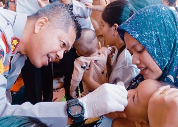 Kapolres Kepulauan Mentawai Hadiri Launching Pekan Imunisasi Nasional (PIN) Polio
