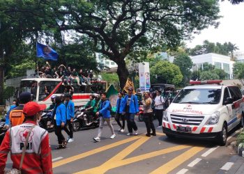 PMI Kota Jakarta Pusat Kerahkan Ambulans dan Personil Pada Aksi Masa Tolak Revisi UU Pilkada