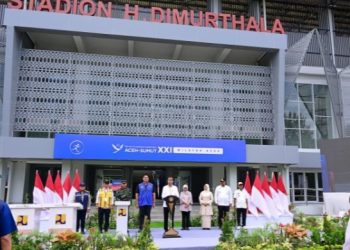 Presiden Jokowi Resmikan Rehabilitasi dan Renovasi Pembangunan Venue PON XXI di Aceh