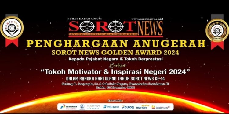 Semarak HUT Sorot News Ke-14, Menggelar Seminar dan Dialog Nasional serta Penghargaan Anugerah Sorot News Golden Award 2024