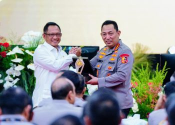 Mendagri Ajak Polri dan Pemda Sukseskan Agenda Nasional di Apel Kasatwil 2024