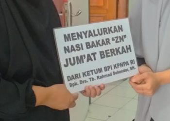 Ketua Umum BPI KPNPA RI Drs. Tb. Rahmad Sukendar, SH Rutin Salurkan Bantuan Jumat berkah