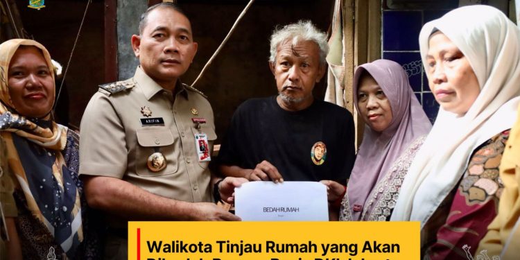 Walikota Tinjau Rumah yang Akan Dibedah Baznas Bazis DKI Jakarta