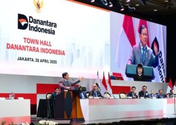 Presiden Prabowo Berikan Arahan kepada 1.500 Pimpinan BUMN dalam Acara Town Hall Danantara Indonesia