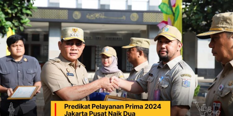 Jakarta Pusat Naik Dua Peringkat, Raih Predikat Pelayanan Prima Nasional 2024