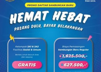 PAM JAYA Tegaskan Promo Pemasangan Sambungan Baru GRATIS Tetap Berlaku