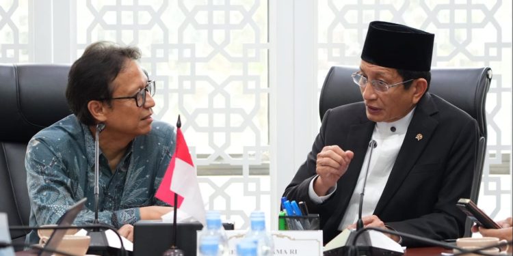 Menag dan Menkes Bahas Sosialisasi Pemeriksaan Kesehatan Gratis di Sekolah Keagamaan