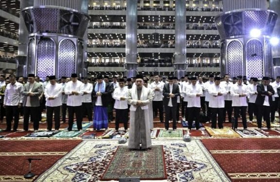 Presiden Prabowo Subianto Salat Iduladha 1446 Hijriah di Masjid Istiqlal Jakarta