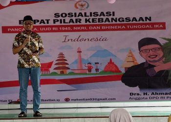 Ahmad Bastian Gaungkan Semangat Kebangsaan di Tengah Warga Gedong Meneng