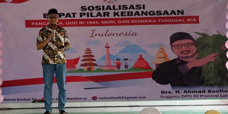 Ahmad Bastian Gaungkan Semangat Kebangsaan di Tengah Warga Gedong Meneng