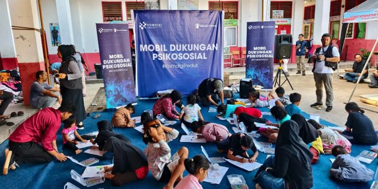 Dukungan Psikososial Anak di Pos Pengungsian Sumbar